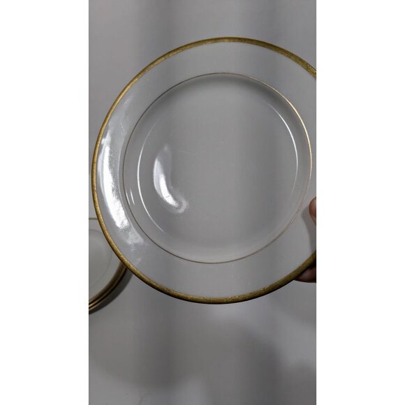 Syracuse China O.P.Co Gold Rimmed Ceramic Lunch Plate Vintage - Picture 3 of 8